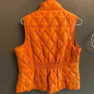 Orange lined vest